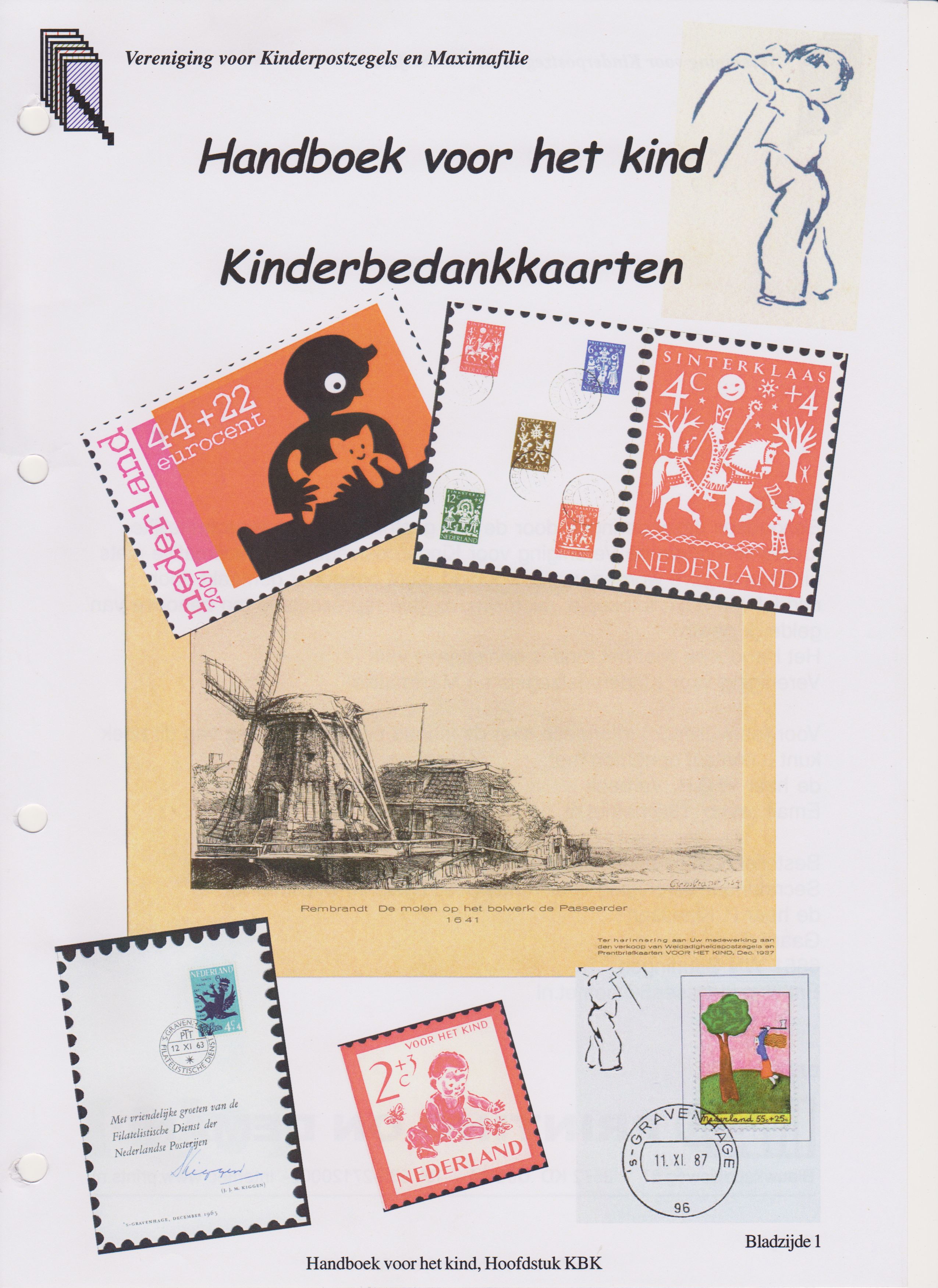 Handboek 'Voor het Kind' Kinderbedankkaarten